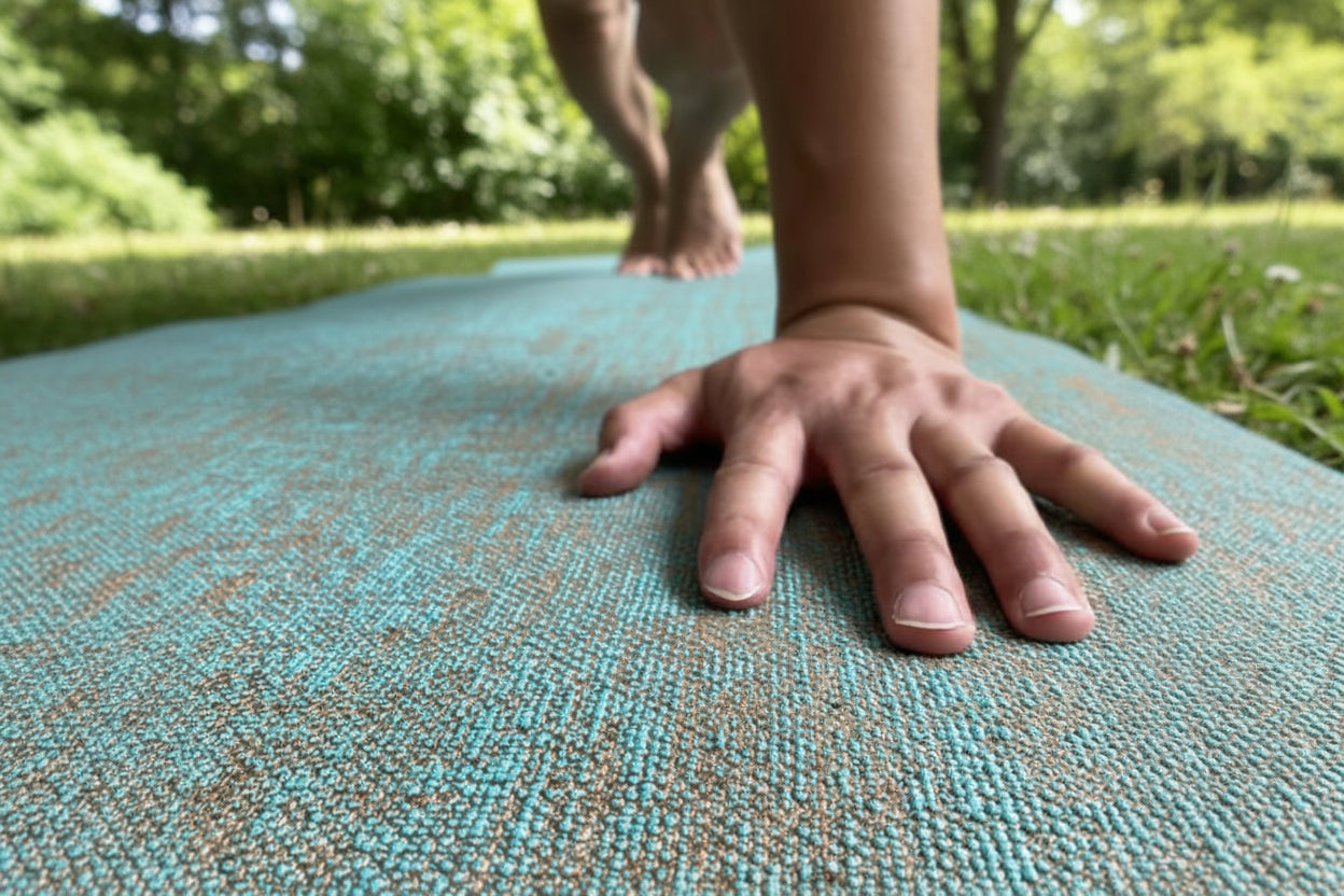 Natural Jute Yoga Mat 183 X 61 X 0.5Cm Healthy and Environmentally Friendly Yoga Mat Wear-Resistant Non-Slip Fitness Mat